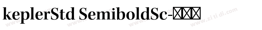keplerStd SemiboldSc字体转换